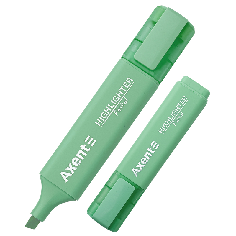 Маркер Axent Highlighter 2537-18-A, 1-5 мм, клиноподібний, пастель м'ятний